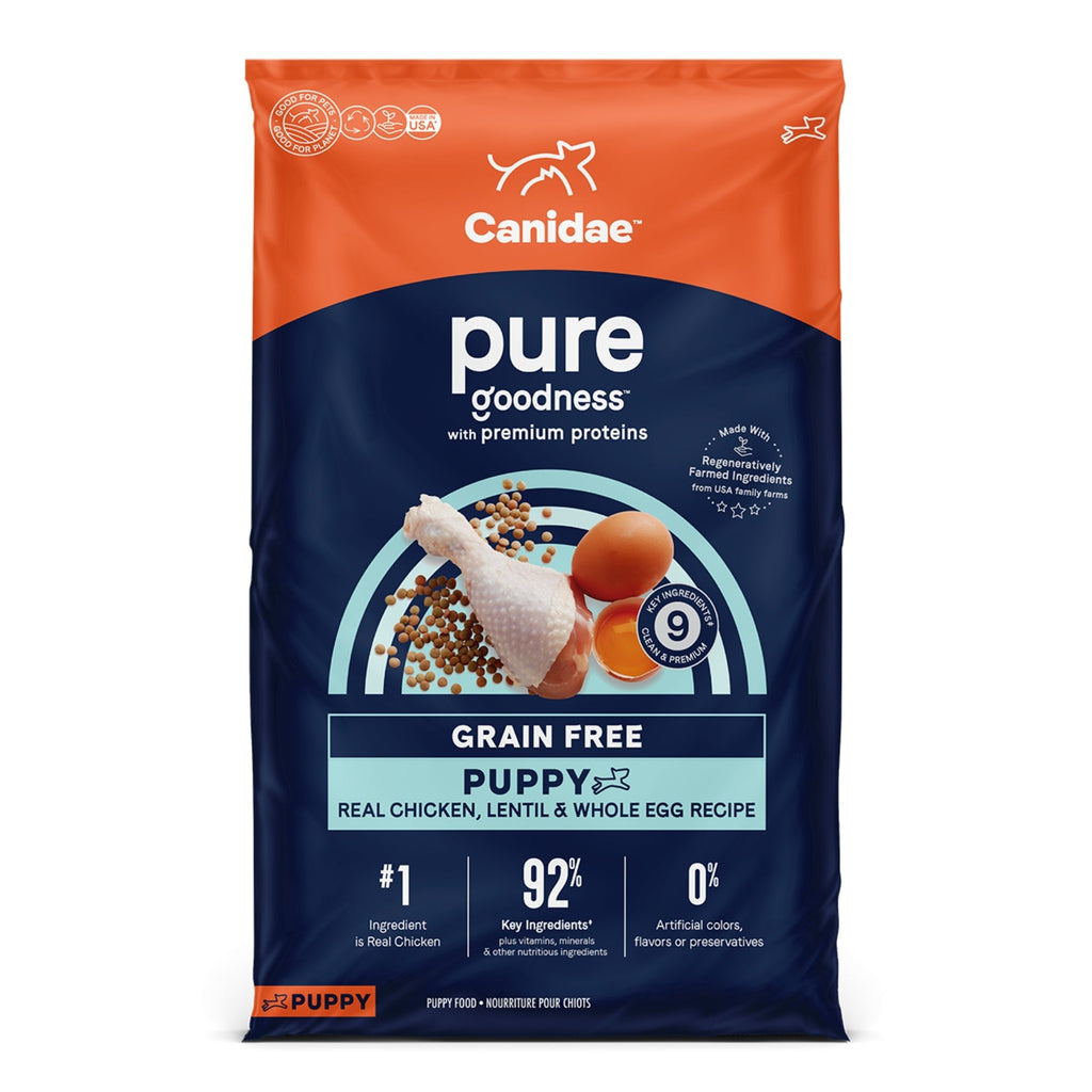 Pure Grain Free Dog Food Chicken/Lentil/Egg 22 Lb