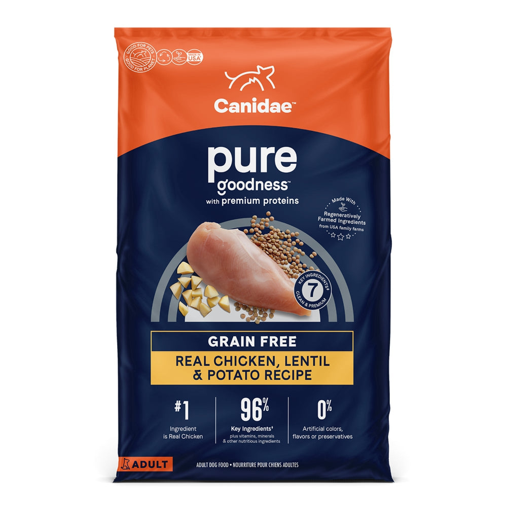 Pure Grain Free Dog Food Chicken/Lentil/Pea 4 Lb