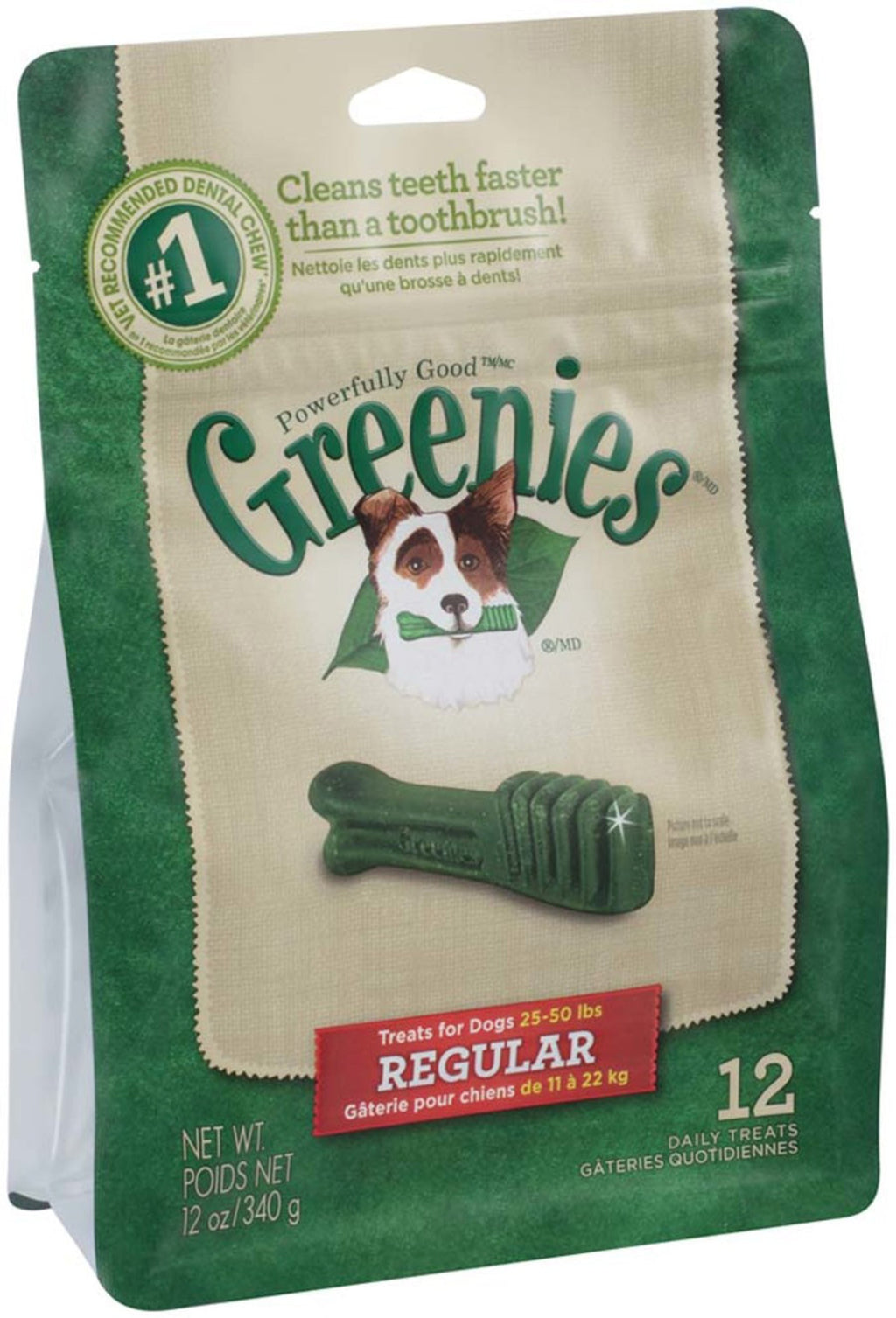 Greenies Dog Dental Treats Regular Original 1ea/12 oz, 12 ct for your Pet Dog with Pet Store X!