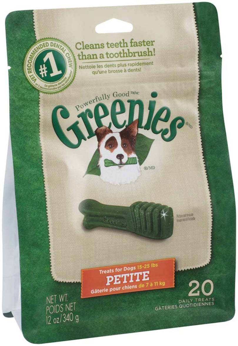 Greenies Dog Dental Treats Petite Original 1ea/12 oz, 20 ct for your Pet Dog with Pet Store X!