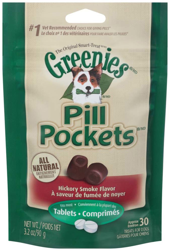 Greenies Pill Pockets for Tablets Hickory Smoke 1ea/30 ct, 3.2 oz