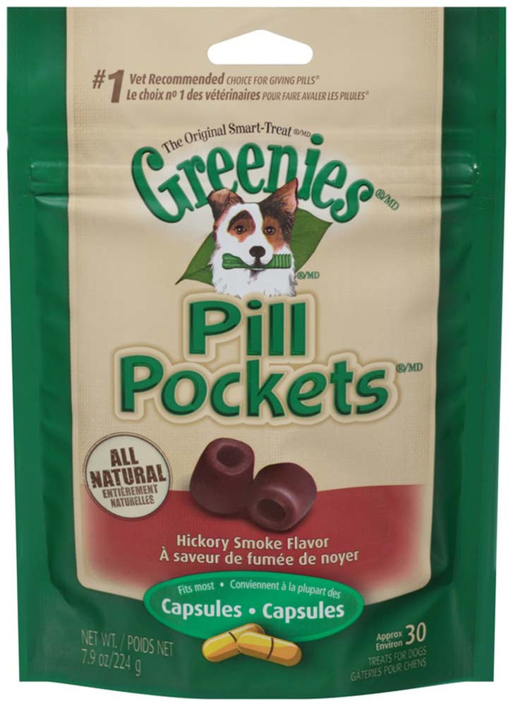 Greenies Pill Pockets for Capsules Hickory Smoke 1ea/30 ct, 79 oz for your Pet Dog with Pet Store X!