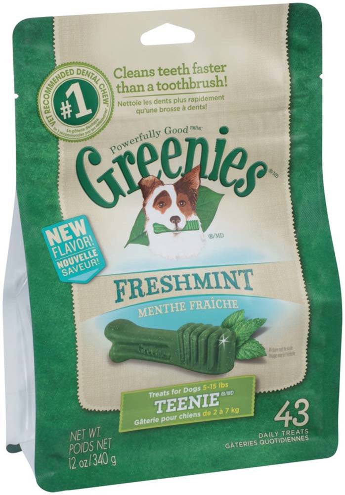 Greenies Dog Dental Treats Teenie Fresh 1ea/12 oz, 43 ct for your Pet Dog with Pet Store X!