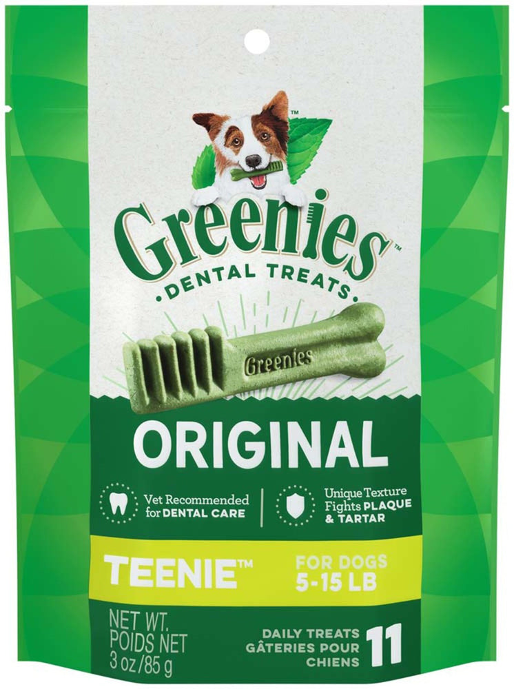 Greenies Dog Dental Treats Teenie Original 1ea/3 oz, 11 ct for your Pet Dog with Pet Store X!