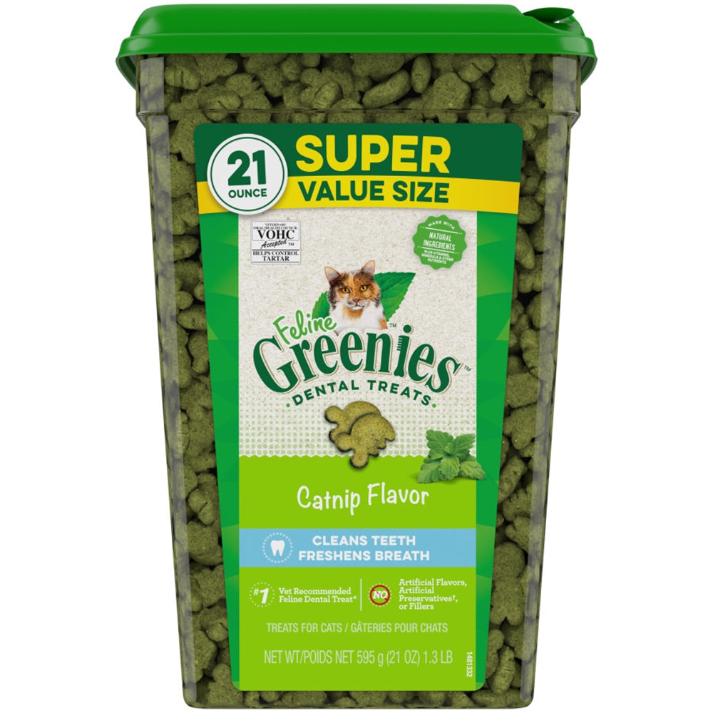 Greenies Feline Adult Cat Dental Treats Catnip 1ea/21 oz for your Pet Cat with Pet Store X!