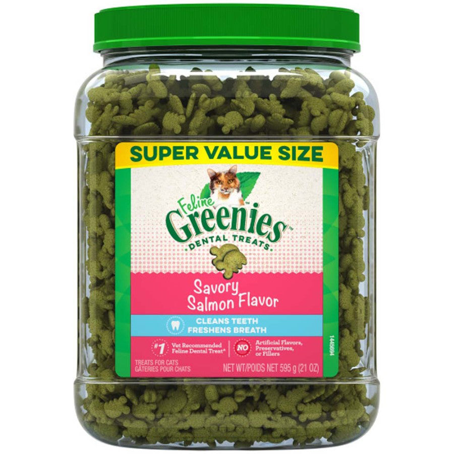 Greenies Feline Adult Cat Dental Treats Savory Salmon 1ea/21 oz for your Pet Cat with Pet Store X!