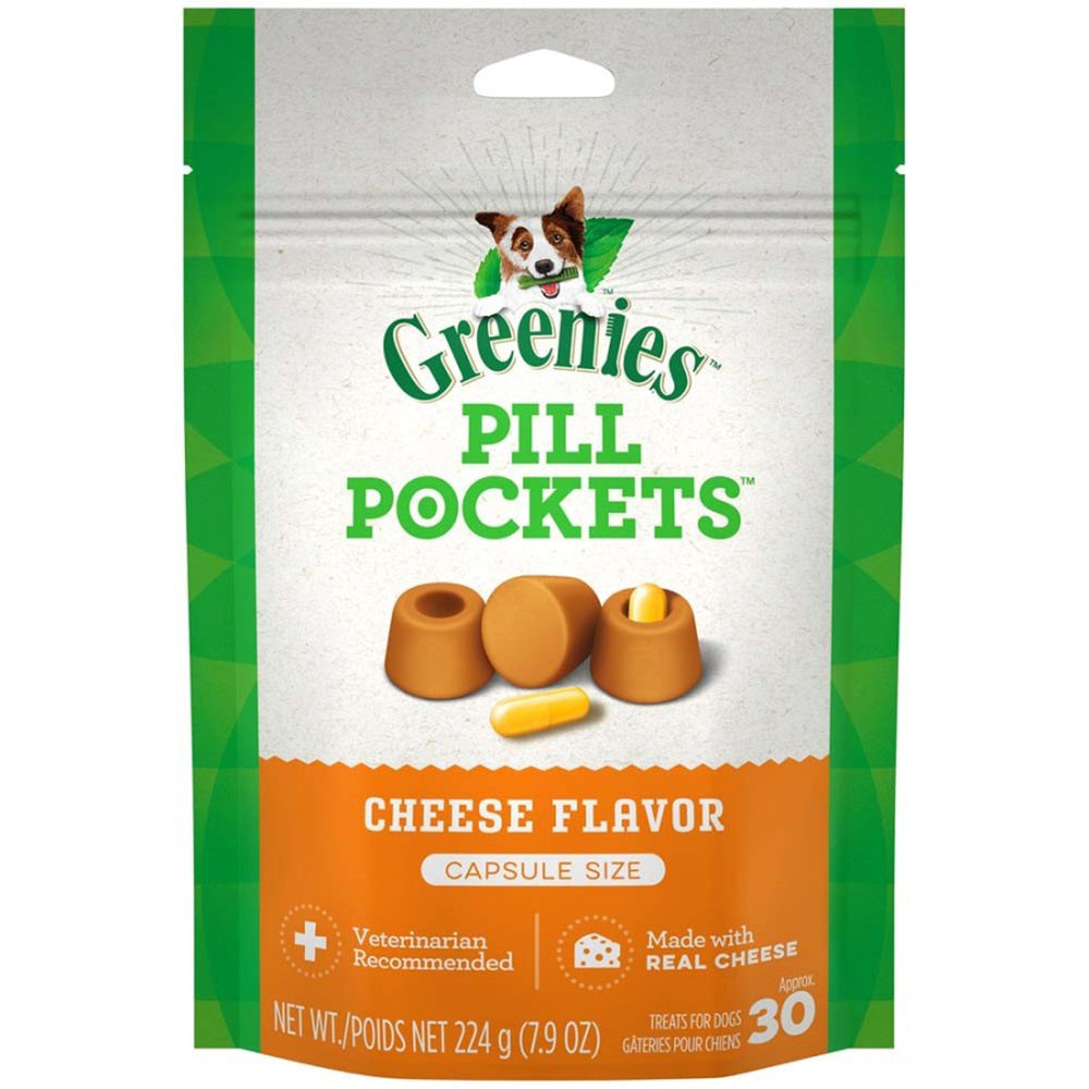 Greenies Pill Pockets for Capsules Cheese 1ea/30 ct, 79 oz for your Pet Dog with Pet Store X!