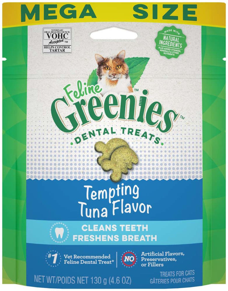 Greenies Feline Adult Cat Dental Treats Tempting Tuna 1ea/46 oz for your Pet Cat with Pet Store X!