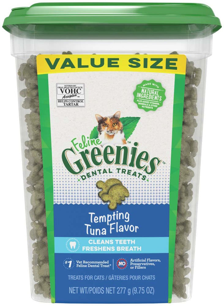 Greenies Feline Adult Cat Dental Treats Tempting Tuna 1ea/9.75 oz