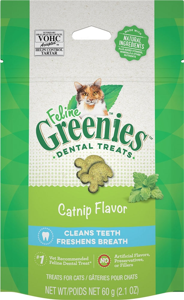 Greenies Feline Adult Cat Dental Treats Catnip 1ea/2.1 oz