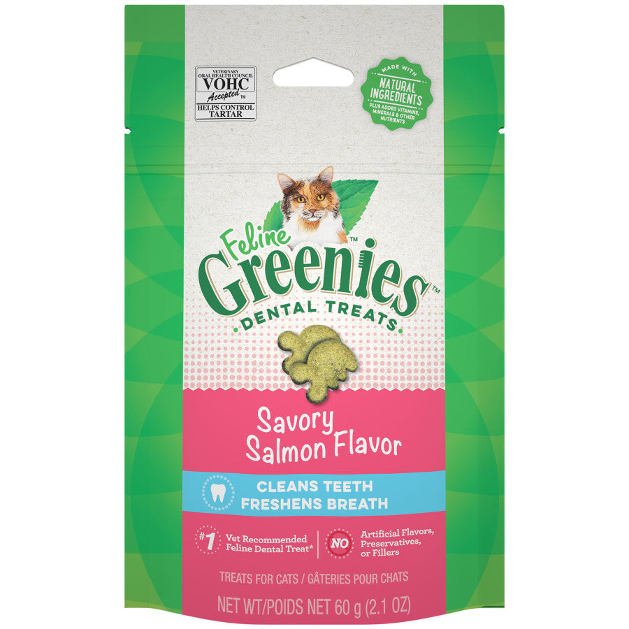 Greenies Feline Adult Cat Dental Treats Savory Salmon 1ea/21 oz for your Pet Cat with Pet Store X!