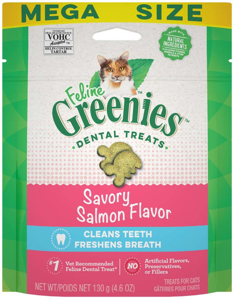 Greenies Feline Adult Cat Dental Treats Savory Salmon 1ea/46 oz for your Pet Cat with Pet Store X!