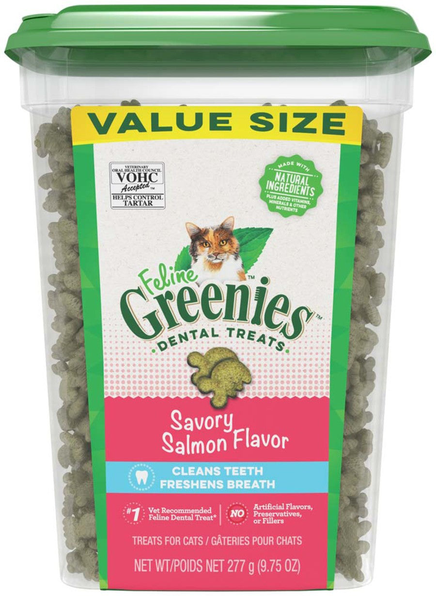 Greenies Feline Adult Cat Dental Treats Savory Salmon 1ea/975 oz for your Pet Cat with Pet Store X!