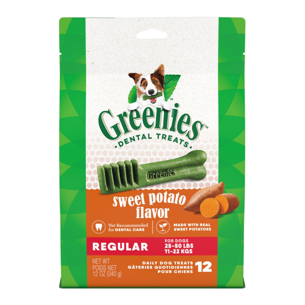 Greenies Dog Dental Treats Regular Sweet Potato 1ea/12 oz, 12 ct