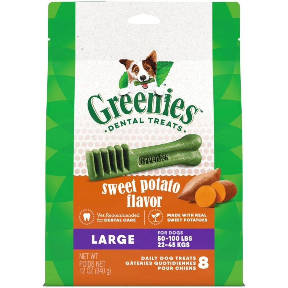 Greenies Dog Dental Treats Large Sweet Potato 1ea/12 oz, 8 ct for your Pet Dog with Pet Store X!