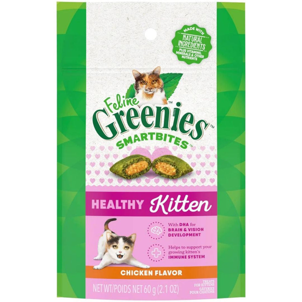 Greenies Feline Smart Bites Healthy Kitten Cat Treats Chicken 1ea/21 oz for your Pet Cat with Pet Store X!