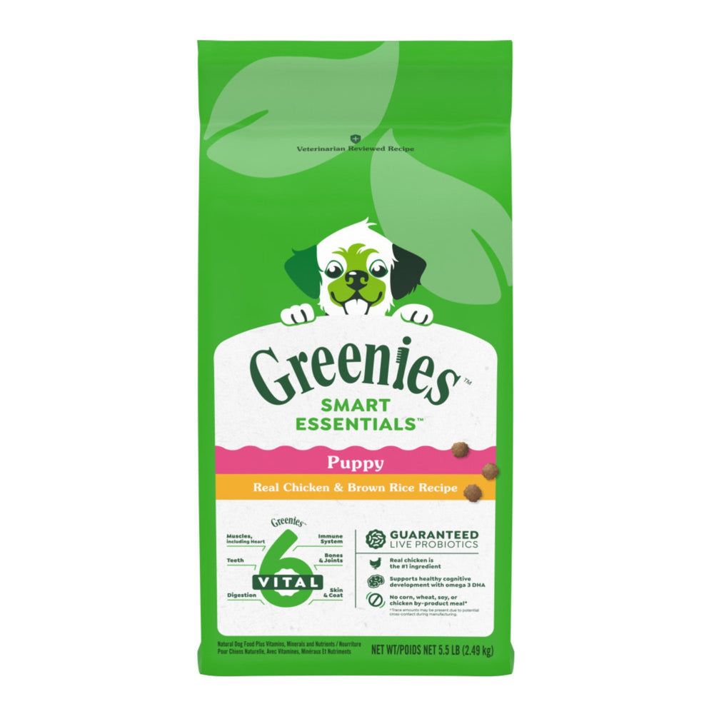 Greenies Smart Essentials Puppy High Protein Dry Dog Food Chicken, 1ea/55 lb for your Pet Dog with Pet Store X!