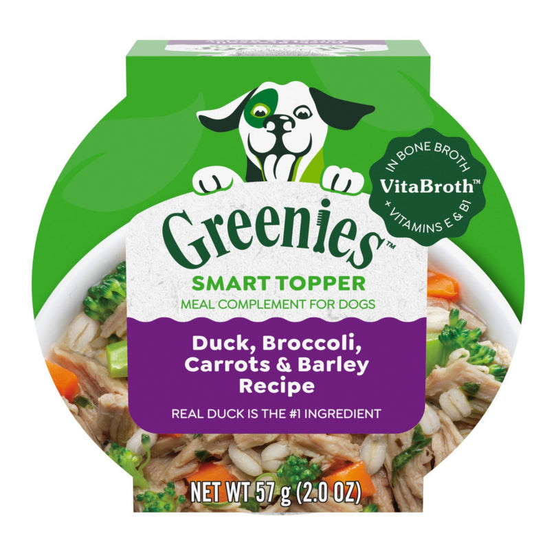 Greenies Smart Topper Meal Compliment for Dogs Duck, Broccoli, Carrots & Barely, 10ea/2oz (Case of 10) for your Pet Dog with Pet Store X!