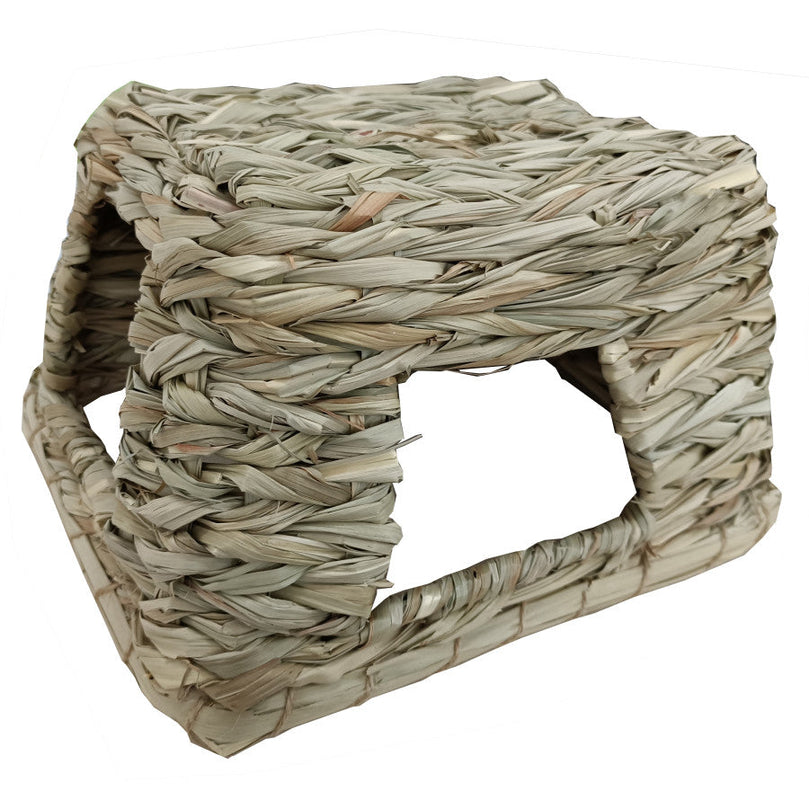 A E Cages Small Animal MultiHole Grass Play Hut Natural; 1ea-MD for your Pet Small Animal with Pet Store X.