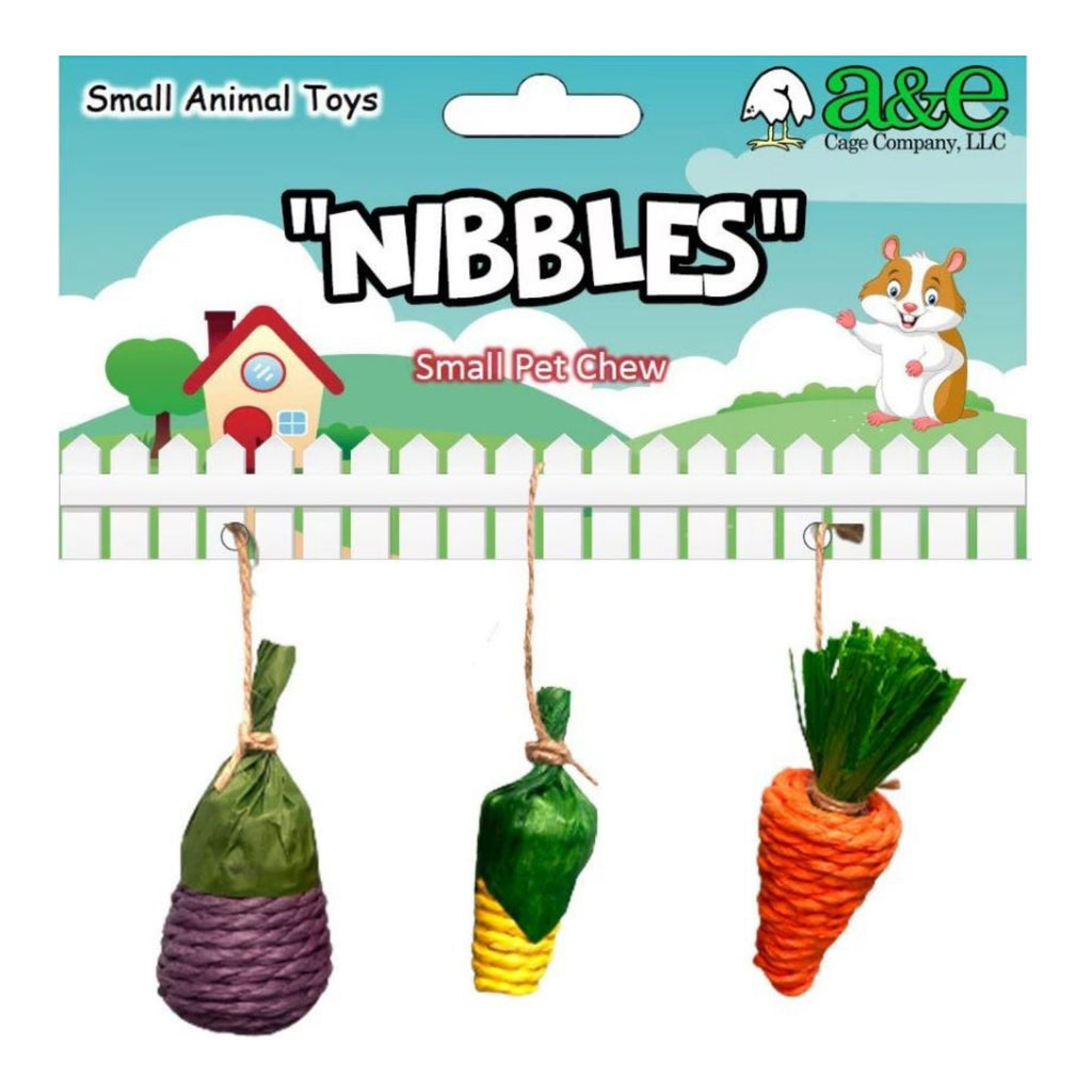 A & E Cages Nibbles Veggie Patch Small Animal Chew Toy 1ea/One Size