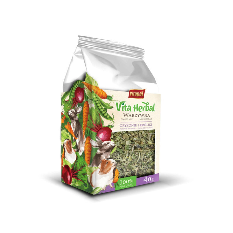 A & E Cages Vitapol Vita Herbal Vegetable Patch Mix 1ea/40 g for your Pet Small Animal with Pet Store X.