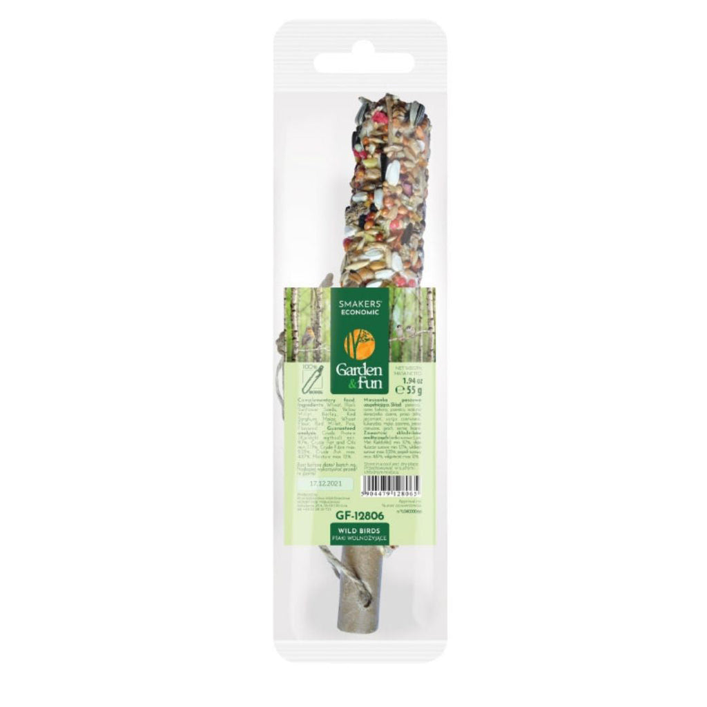 A & E Cages Smakers Garden  Fun Economic Food Stick for Wild Birds 20ea/1.94 oz.