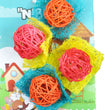 A & E Cages Nibbles Small Animal Loofah Chew Toy Bon Bons; 1ea for your Pet Small Animal with Pet Store X.