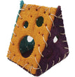 A & E Cages Nibbles Small Animal Loofah Chew Toy Cheese House; 1ea for your Pet Small Animal with Pet Store X.