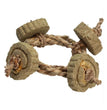 A & E Nibbles-Timothy-Hay-Braided-Rope-Circle-Chew-Toy