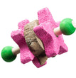 A & E Cages Nibbles Star Pumice Dumbbell Small Animal Chew 1ea-One Size for your Pet Small Animal with Pet Store X.