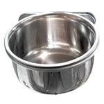 A & E Cages Coop Cup with Ring and Bolt Stainless Steel 5oz