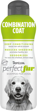 TropiClean PerfectFur Long Haired Coat Shampoo for Dogs 1ea/16 oz