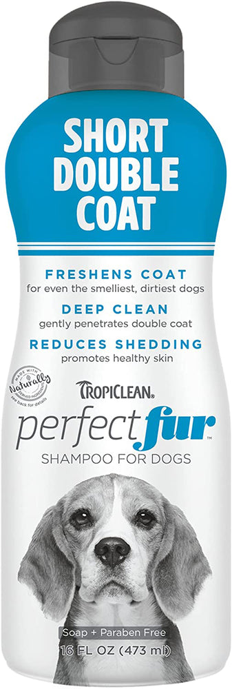 TropiClean PerfectFur Short Double Coat Shampoo for Dogs 1ea/16 oz