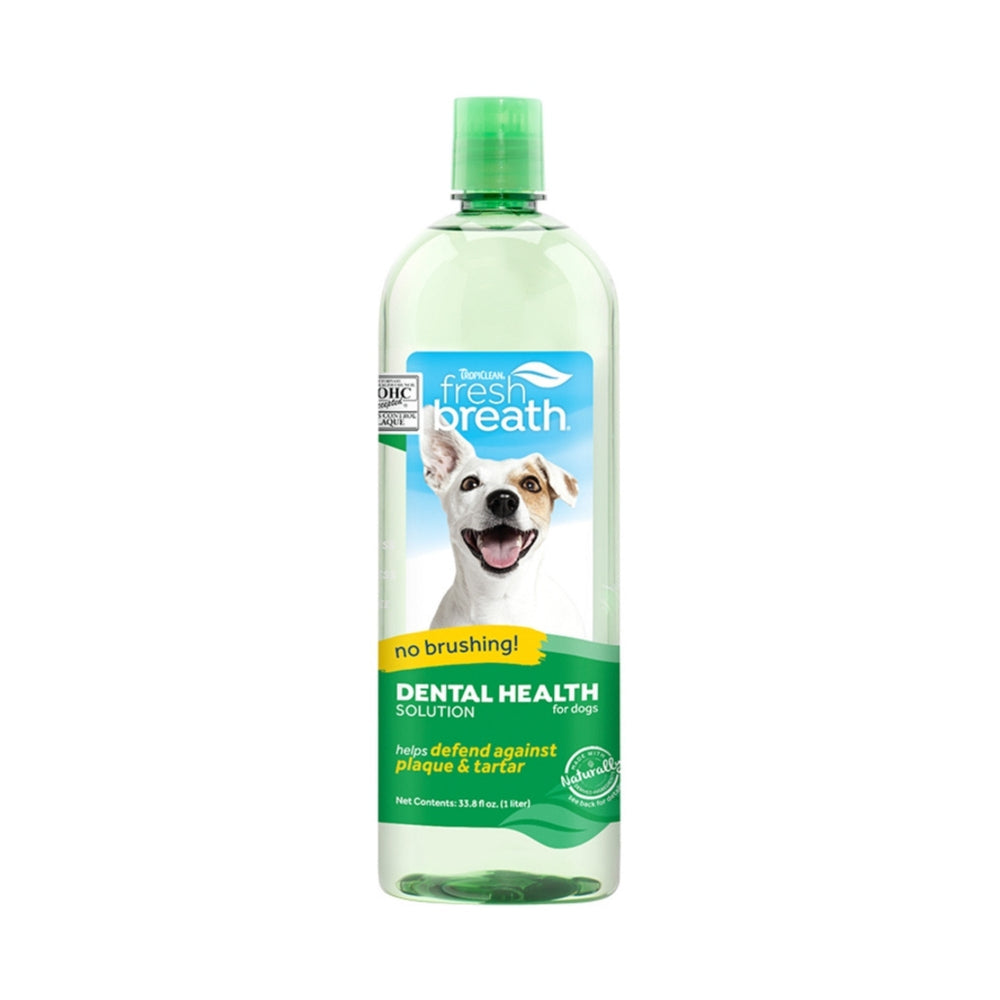 TropiClean Fresh Breath Oral Care Water Additive for Dogs 1ea/33.8 fl oz