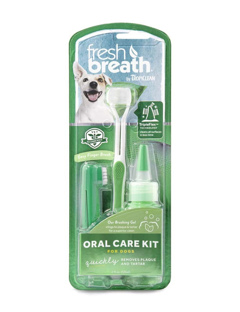 TropiClean Fresh Breath Oral Care Kit for Dogs 1ea/LG for your Pet Dog with Pet Store X.