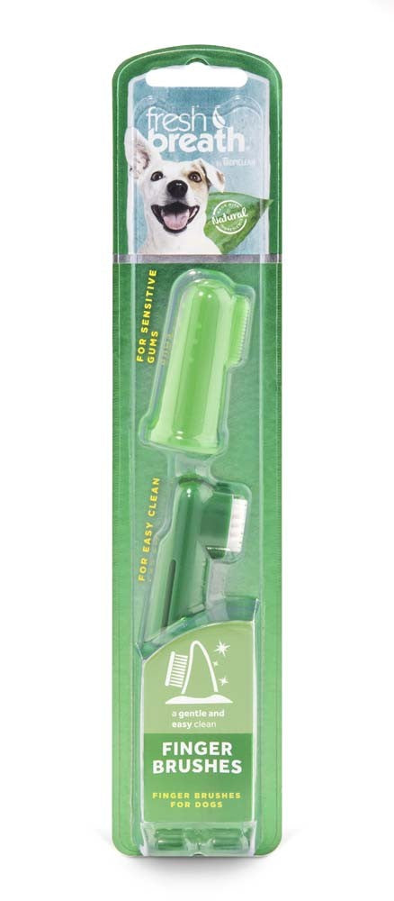 TropiClean Fresh Breath Finger Brushes for Dogs 1ea/2 pk