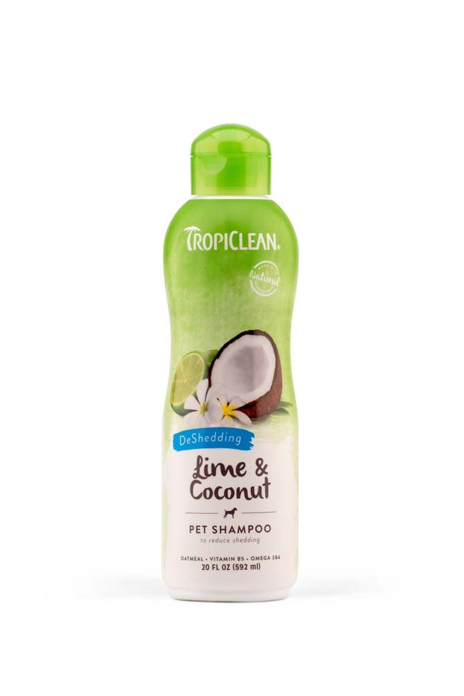 TropiClean Lime & Coconut Shed Control Shampoo for Pets 1ea/20 fl oz for your Pet Dog with Pet Store X.