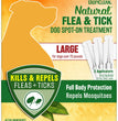 TropiClean Natural Flea & Tick Spot On Treatment for Dogs 1ea/0.68 fl oz, 4 ct