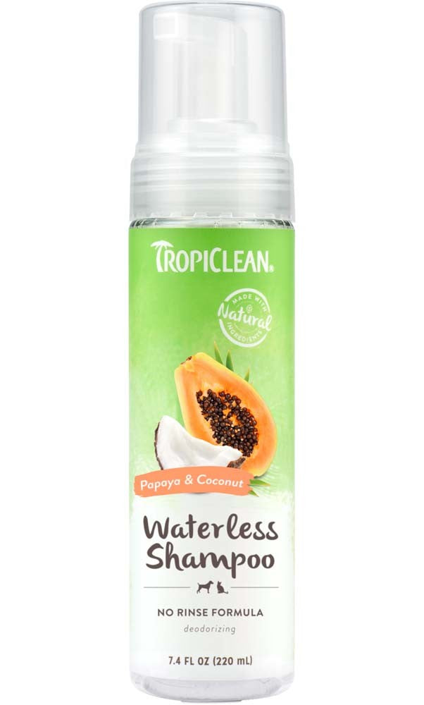 TropiClean Papaya Waterless Shampoo for Pets 1ea/7.4 fl oz