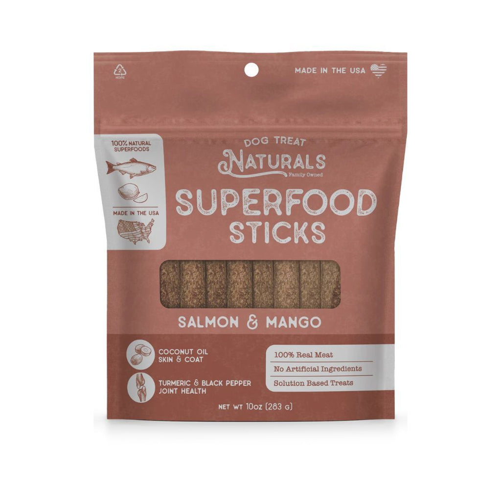 Dog Treat Naturals Dog Superfood Sticks Salmon & Mango 10Oz