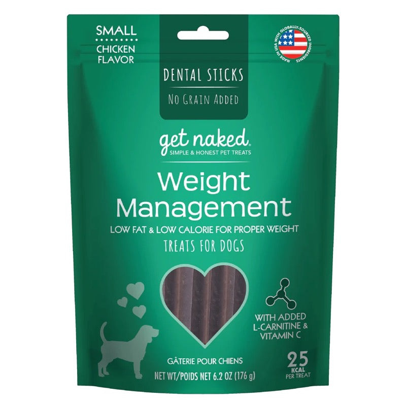 Get Naked Weight Management Grain-Free Dental Stick Dog Treats Chicken 1ea/62 oz, SM for your Pet Dog with Pet Store X!