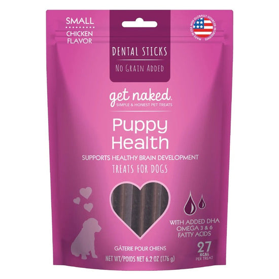 Get Naked Puppy Health Grain-Free Dental Stick Dog Treats Chicken 1ea/62 oz, SM for your Pet Dog with Pet Store X!