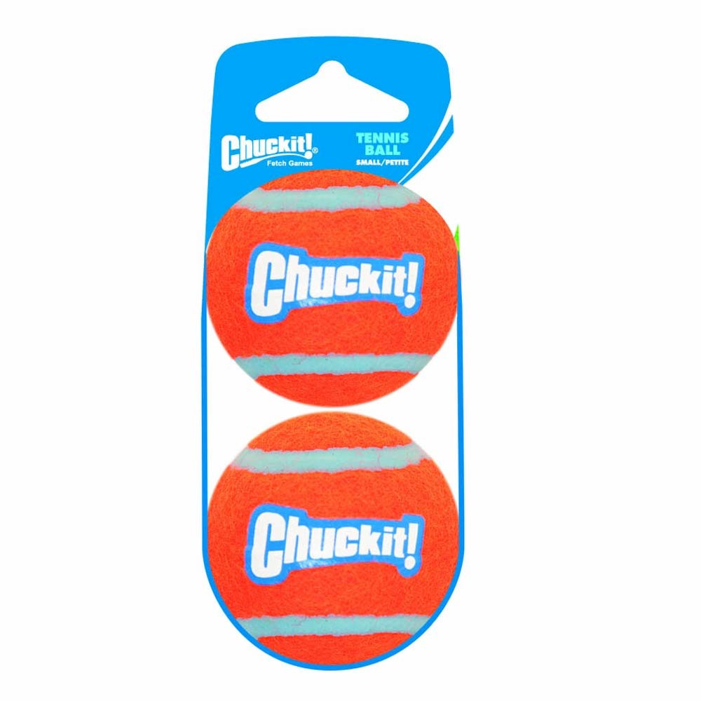 Chuckit! Tennis Ball Dog Toy Shrink Sleeve Orange/Orange 1ea/SM, 2 pk for your Pet Dog with Pet Store X.