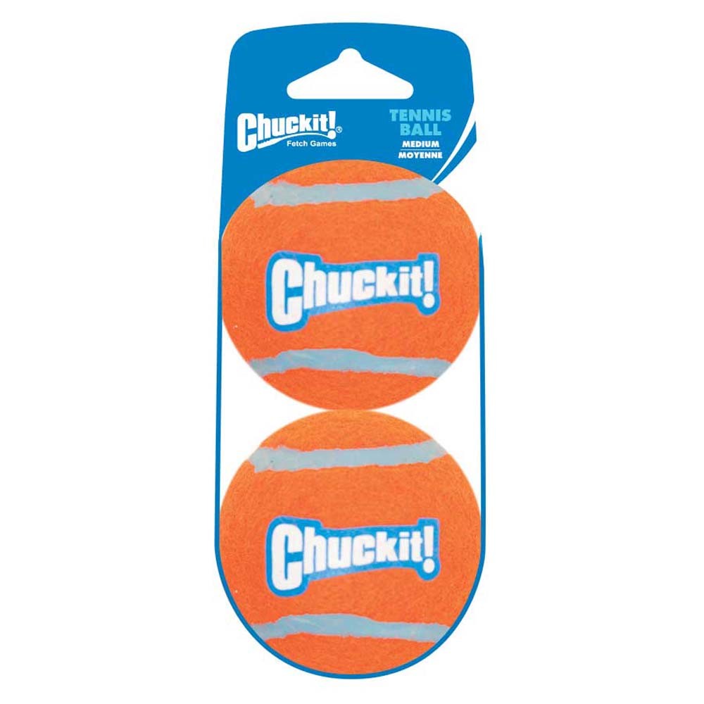 Chuckit! Tennis Ball Dog Toy Shrink Sleeve Orange/Orange 1ea/MD, 2 pk for your Pet Dog with Pet Store X.