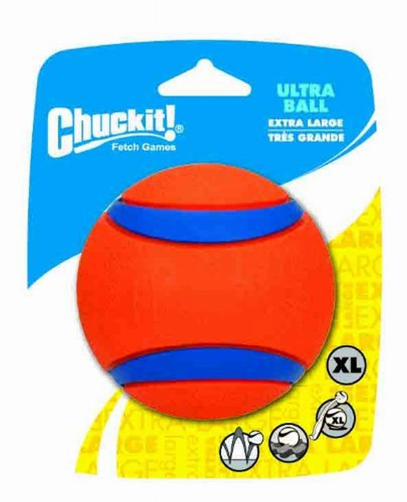 Chuckit! Ultra Ball Dog Toy Blue/Orange 1ea/XL for your Pet Dog with Pet Store X.