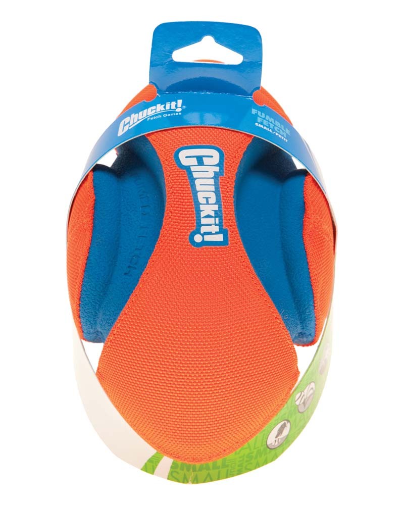 Chuckit! Fumble Fetch Dog Toy Blue/Orange 1ea/SM for your Pet Dog with Pet Store X.