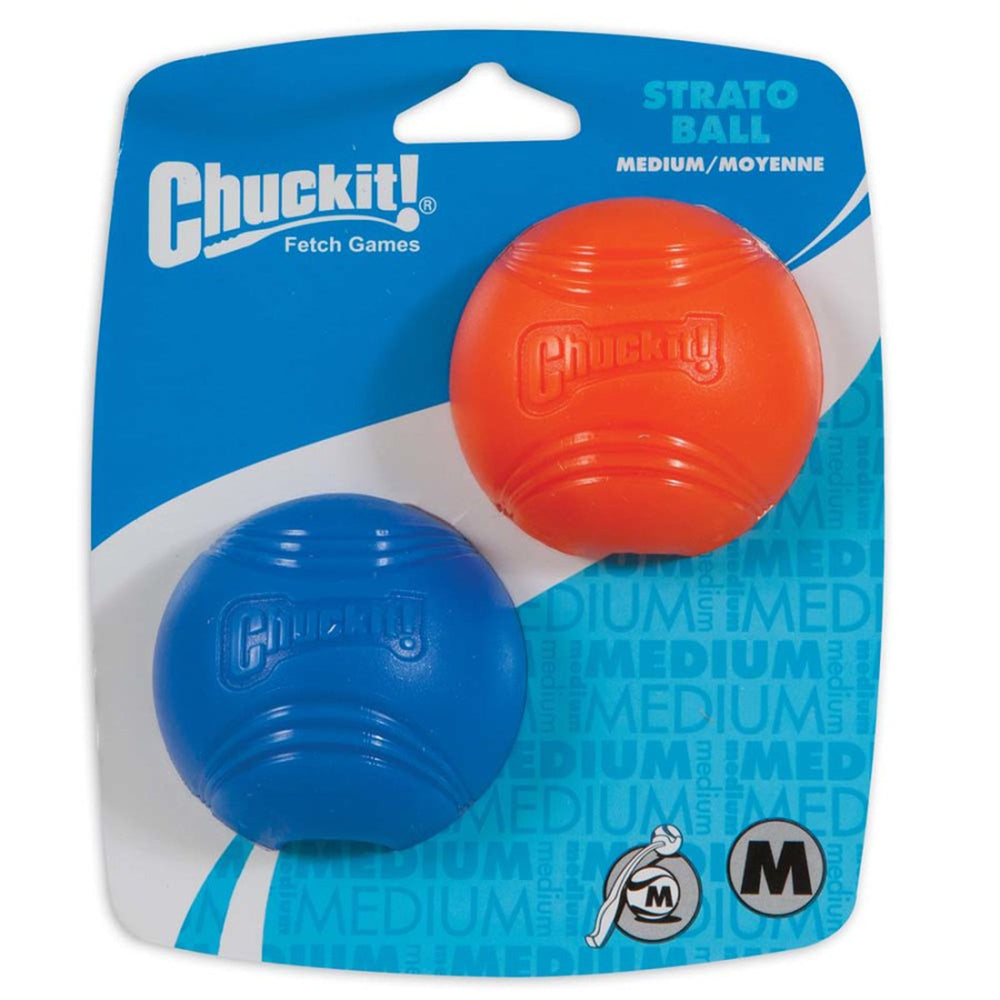 Chuckit! Strato Ball Dog Toy Blue/Orange 1ea/2 pk, MD for your Pet Dog with Pet Store X.