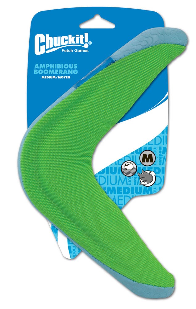 Chuckit! Amphibious Dog Toy Boomerang Assorted 1ea/MD for your Pet Dog with Pet Store X.