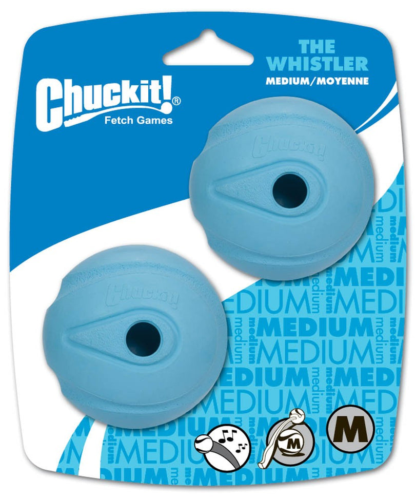 Chuckit! The Whistler Ball Dog Toy Assorted 1ea/2 pk, MD for your Pet Dog with Pet Store X.