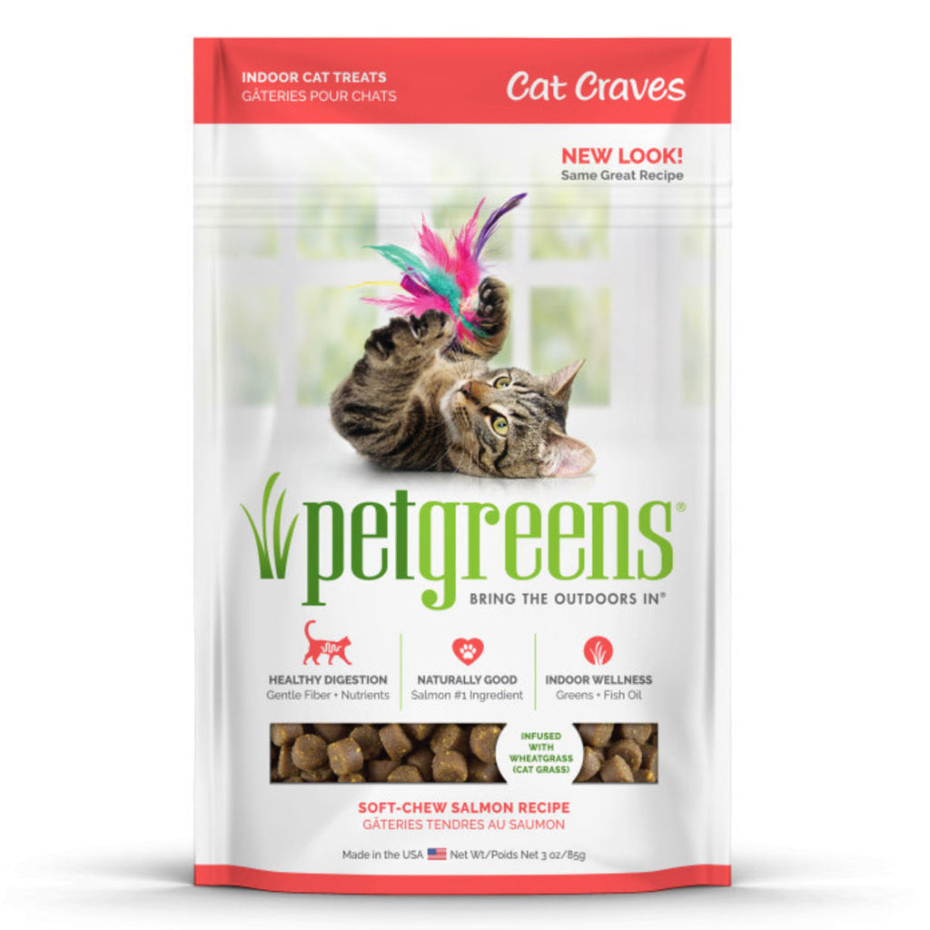 Pet Greens Cat Craves Semi-Moist Soft Cat Treats Salmon 1ea/3 oz for your Pet Cat with Pet Store X!